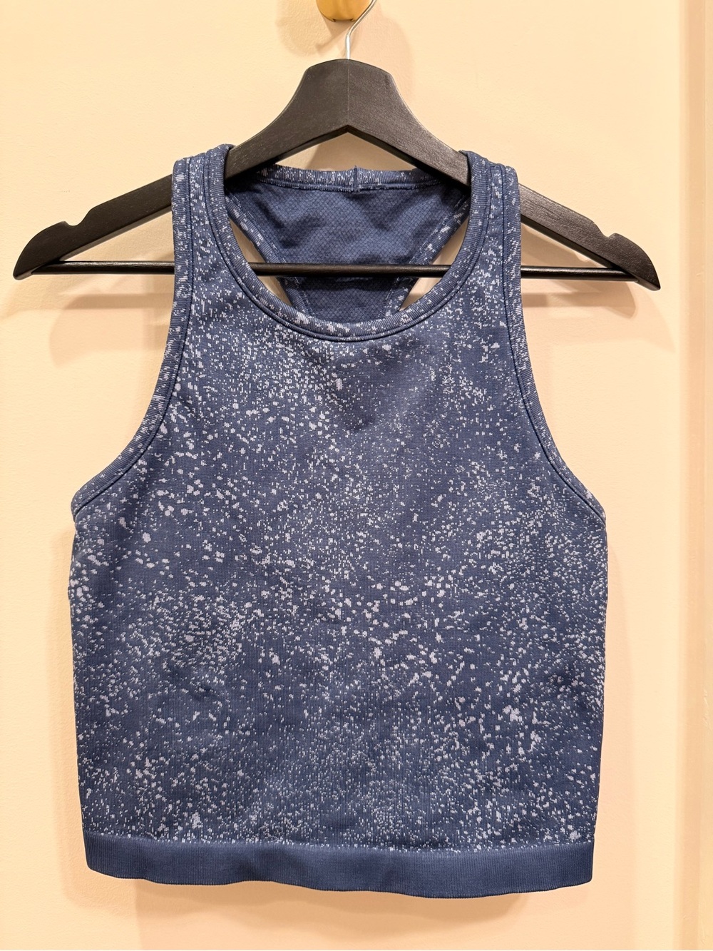 lululemon athletica Navy Speckle Crop Tank